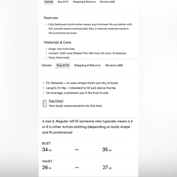 Aritzia Babaton Hazlitt Sweater Vest in Black - Size X-Small - Picture 7 of 7